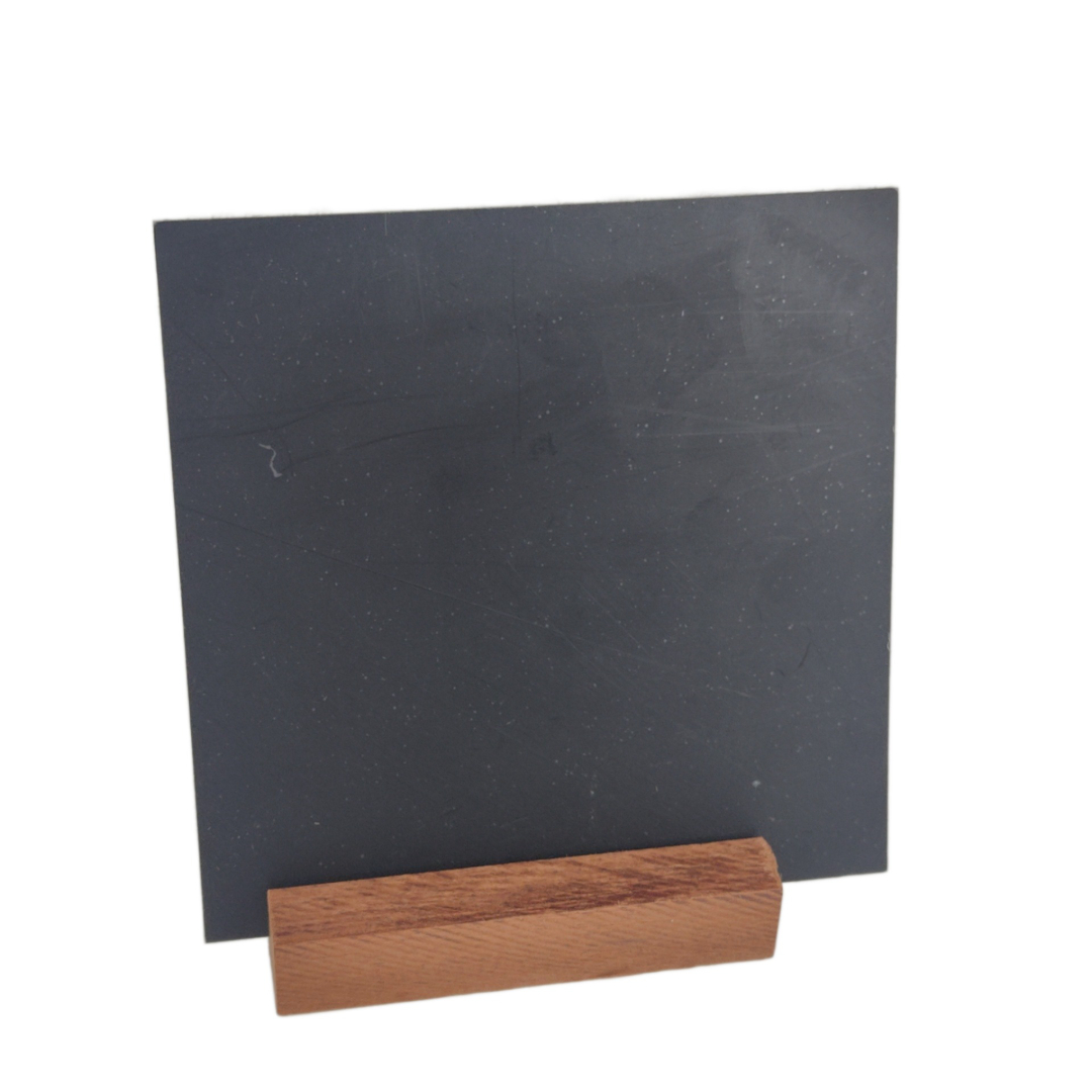 Mini Quadro Negro de Mesa Com Suporte Em Madeira