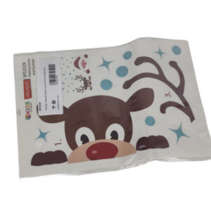 Conjunto de Autocolantes Natalícios Peeking Santa And Rudolph