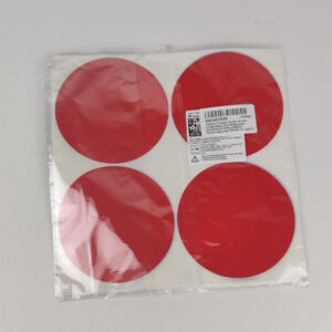 Autocolantes Redondos Vermelhos 100 Mm