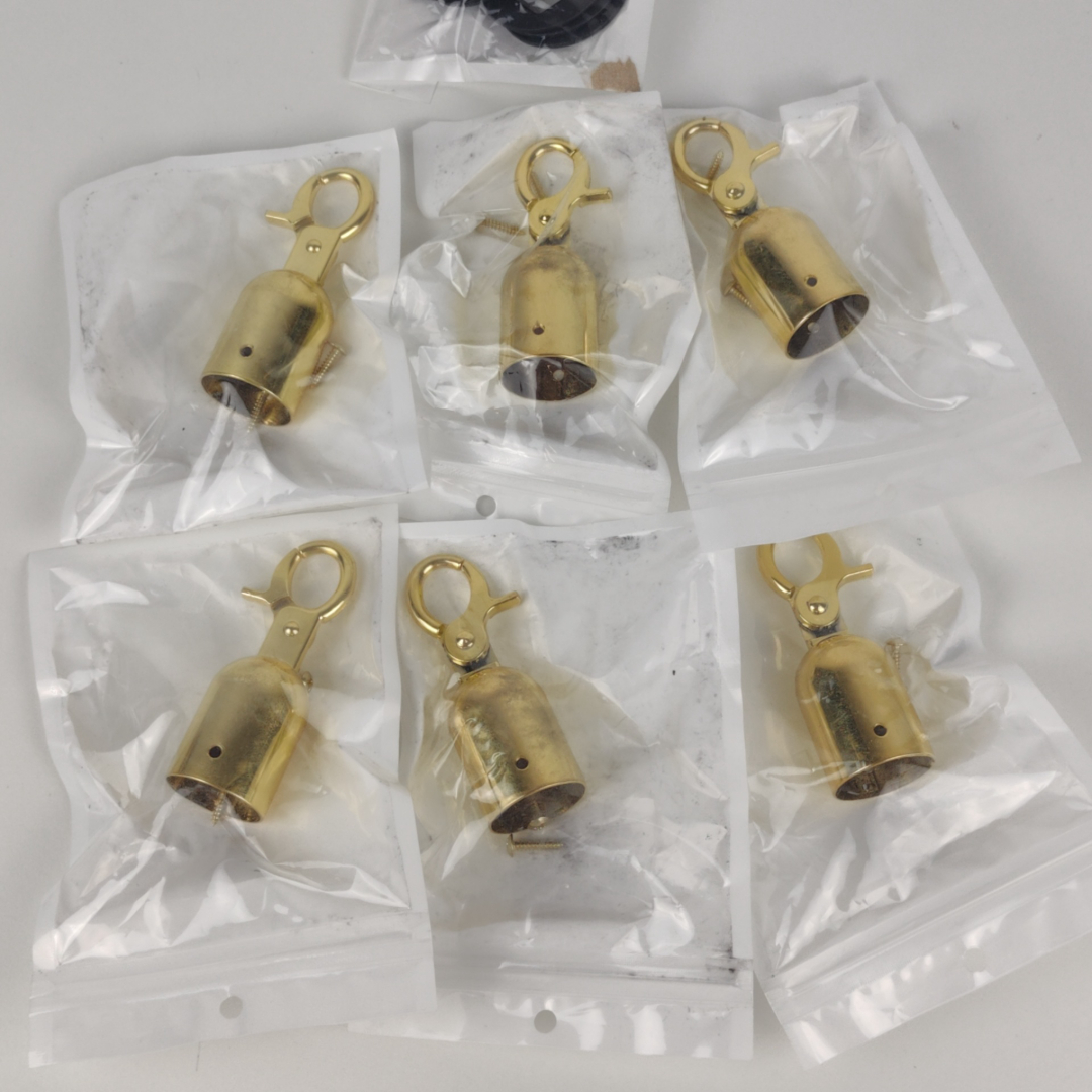 Conjunto de Terminais para Corda Com Mosquetão Metálico