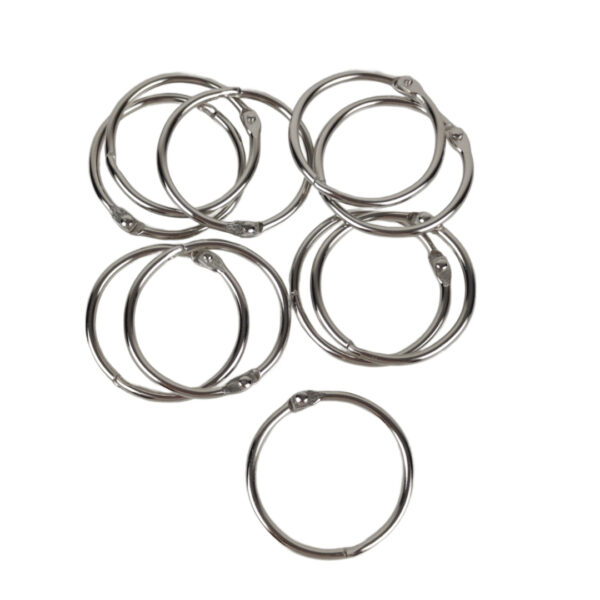 Conjunto de 10 Argolas Metálicas de Classificação