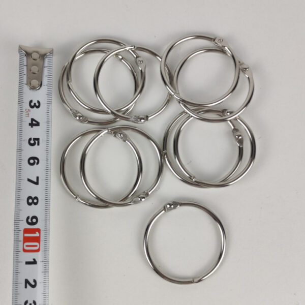 Conjunto de 10 Argolas Metálicas de Classificação