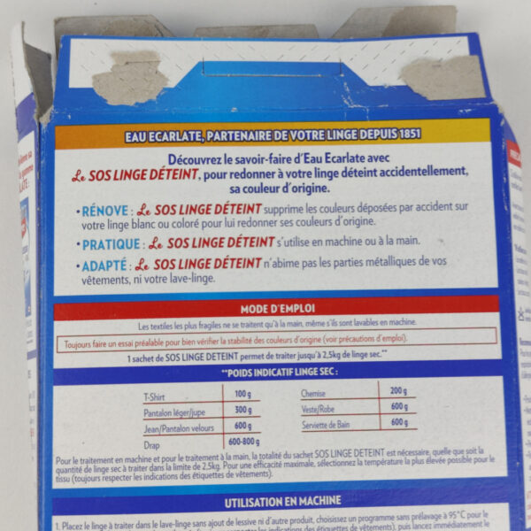 F126X3865_1782469542173_3.jpg Removedor de Manchas para Tecidos Eau Ecarlate Le S.O.S. Linge Déteint 200 G
