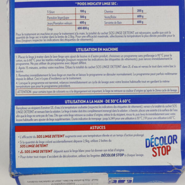 F126X3865_1782469542173_4.jpg Removedor de Manchas para Tecidos Eau Ecarlate Le S.O.S. Linge Déteint 200 G