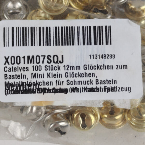 (8 Packs) Mini Sinos Metálicos para Artesanato 12 mm