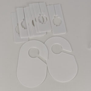 Conjunto de Suportes Plásticos Brancos para Organização