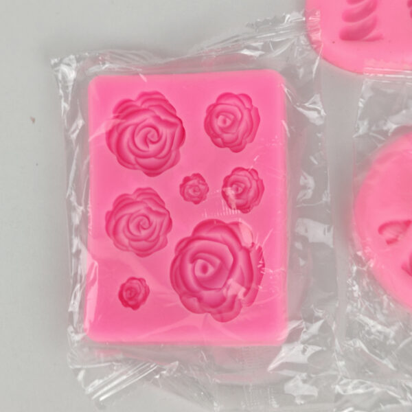 Conjunto de Moldes de Silicone para Decoração