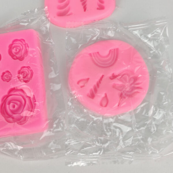 Conjunto de Moldes de Silicone para Decoração