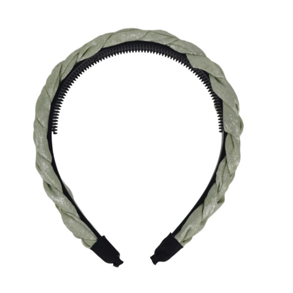 F126X3884_1782471509383_0 Aro de Cabelo Entrançado Verde Claro