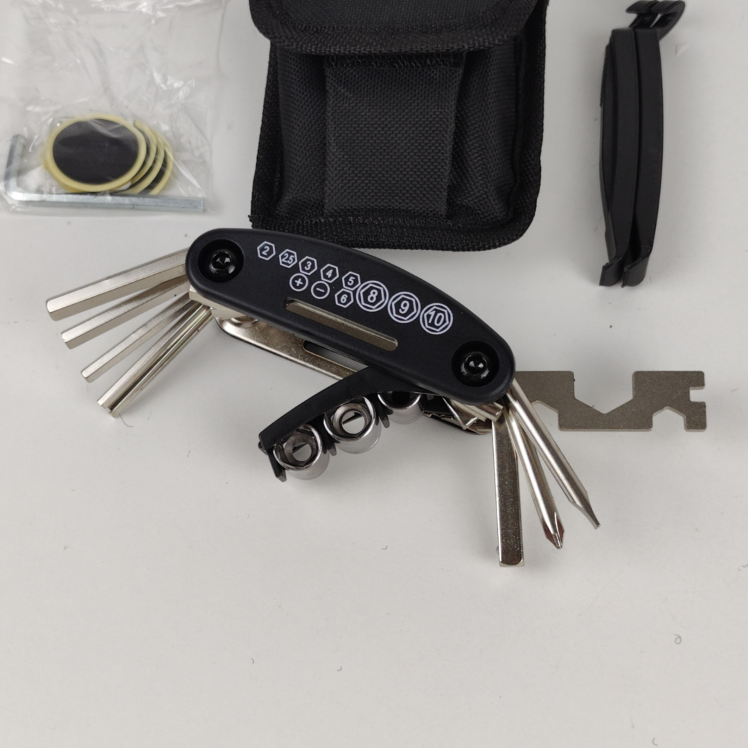 Multiferramenta Dobrável Com Chaves Allen e Bolsa para Bicicletas