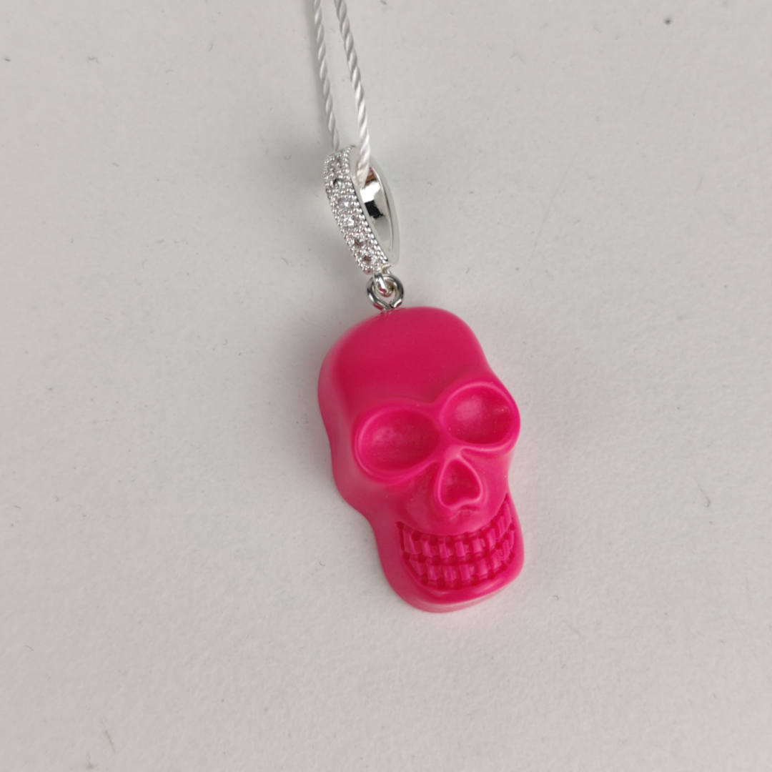 Pendente Caveira Rosa