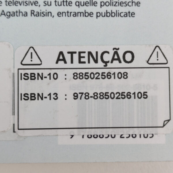 Livro Policial Agatha Raisin La Quiche Letale Italiano - M.C. Beaton
