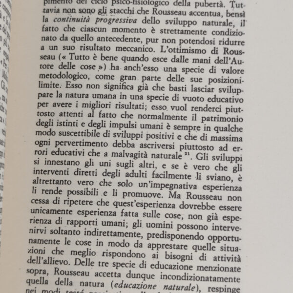 Livro Educação Emilio (Italiano) - Jean-jacques Rousseau
