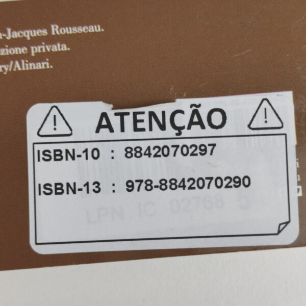 Livro Educação Emilio (Italiano) - Jean-jacques Rousseau