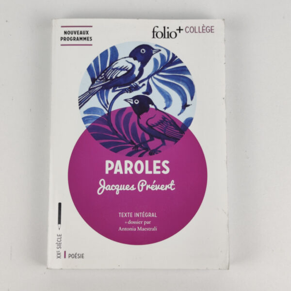 Livro Poesia Paroles Francês - Jacques Prévert