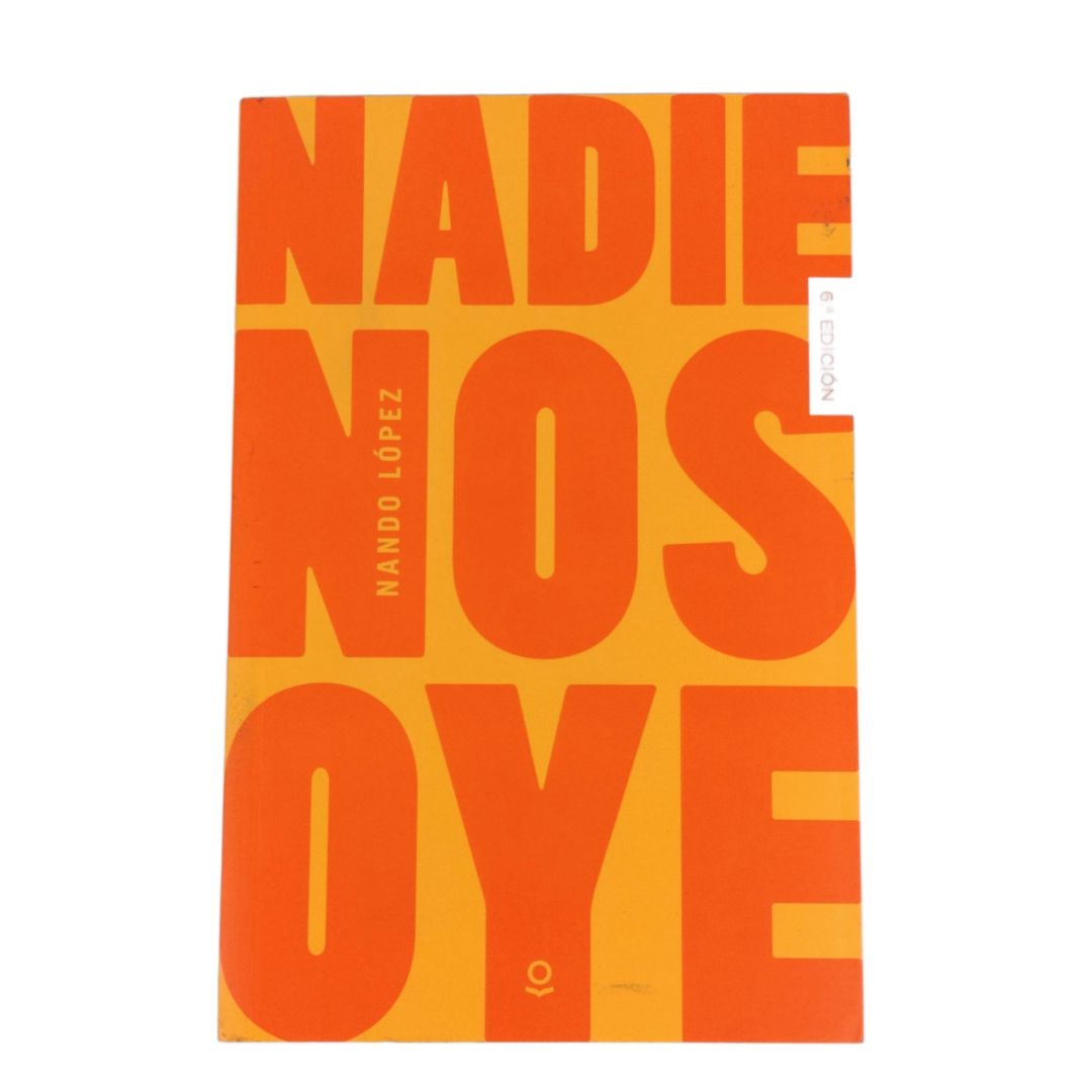 Livro Thriller Nadie Nos Oye Espanhol - Nando López
