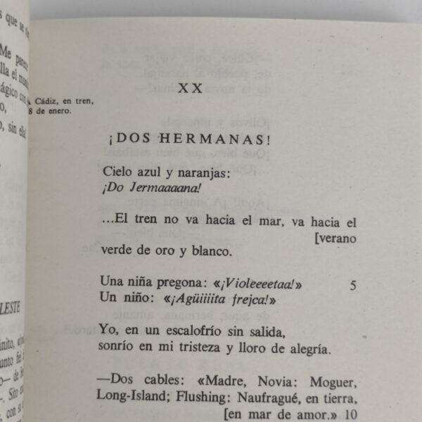Livro Poesia Diario de Un Poeta Reciencasado Espanhol - Juan Ramón Jiménez