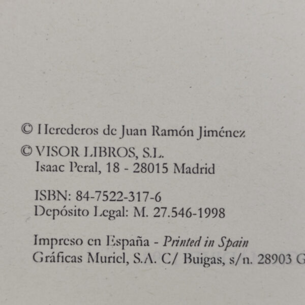 Livro Poesia Diario de Un Poeta Reciencasado Espanhol - Juan Ramón Jiménez