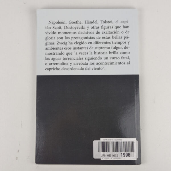 Livro Momentos Estelares de La Humanidad - Stefan Zweig