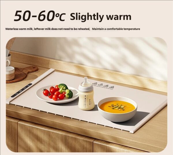 D226X3099_1775563785689_13 Placa de Aquecimento Elétrica para Alimentos Dobrável 3 Níveis de Temperatura HOMEFISH 66x38cm