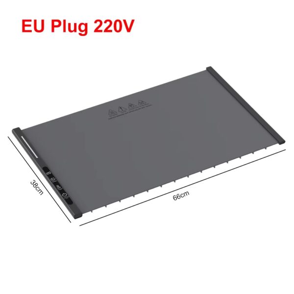 D226X3099_1775563785689_4 Placa de Aquecimento Elétrica para Alimentos Dobrável 3 Níveis de Temperatura HOMEFISH 66x38cm