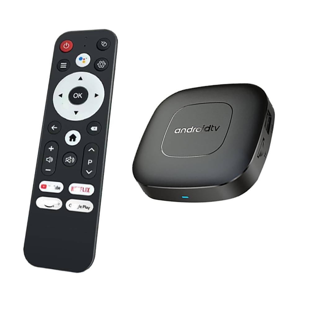 Android TV Box T1 Deluxe Edition 8K Android 14 WiFi 6 2GB/16GB Controlo Voz - Preto