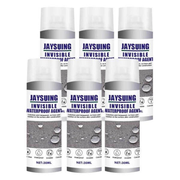 (6x30ml) Spray Impermeabilizante Multiuso Invisível para Fissuras Mighty Sealant JAWSEU