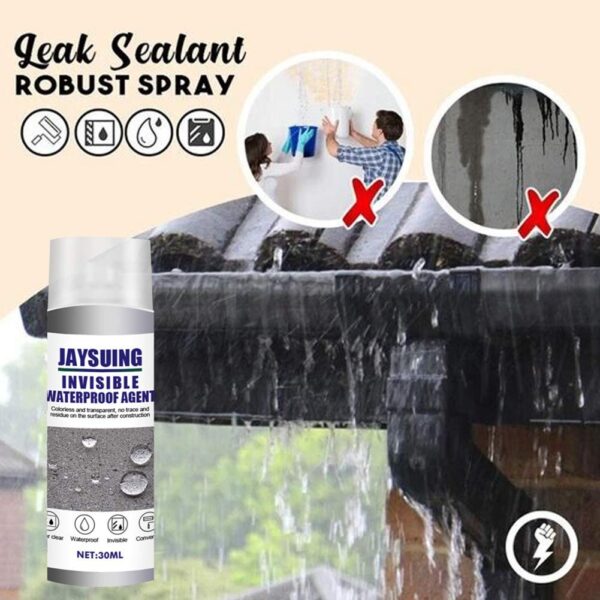 (6x30ml) Spray Impermeabilizante Multiuso Invisível para Fissuras Mighty Sealant JAWSEU
