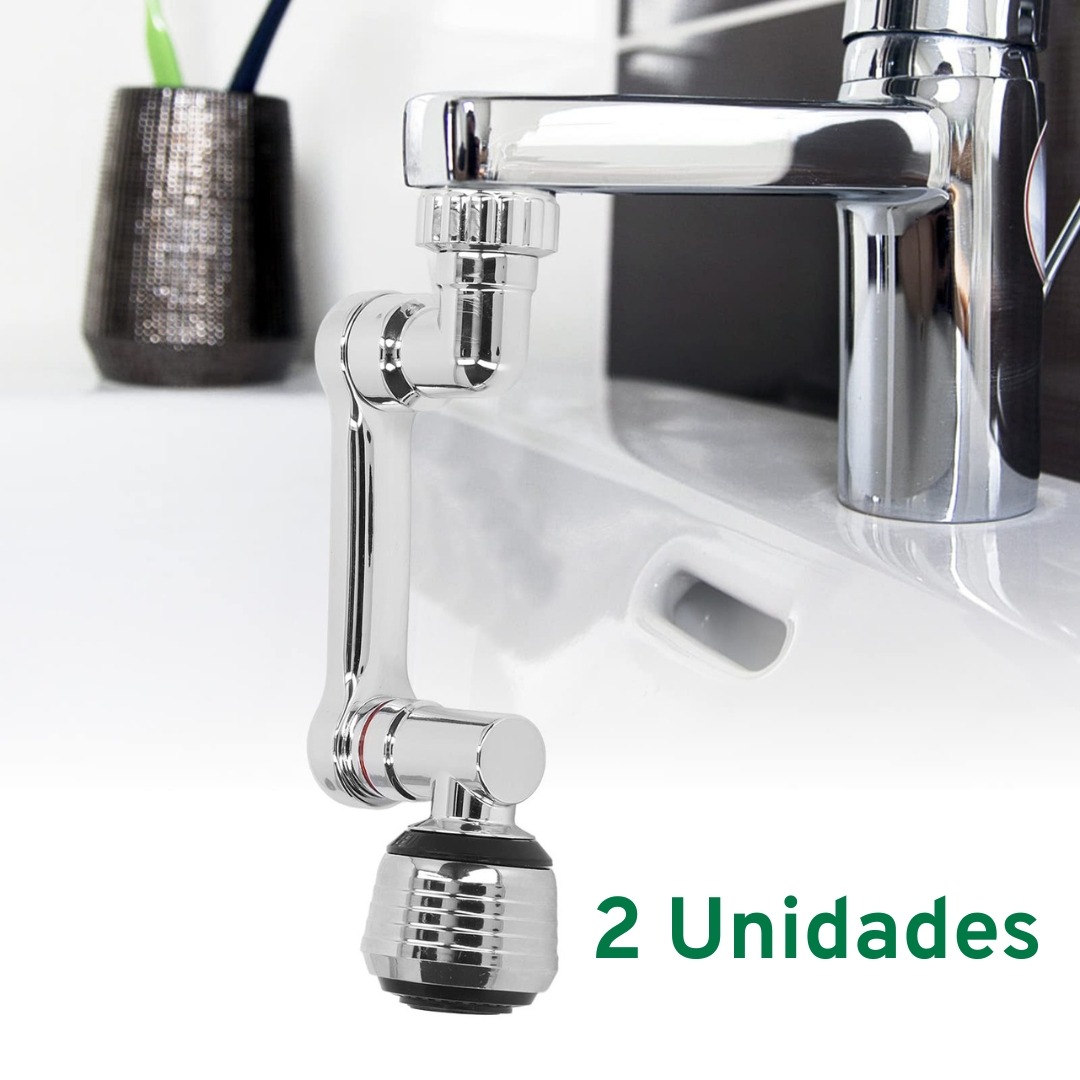(Pack 2) Arejador de Torneira Giratório 1080° Flexível com Poupança de Água Rosvola