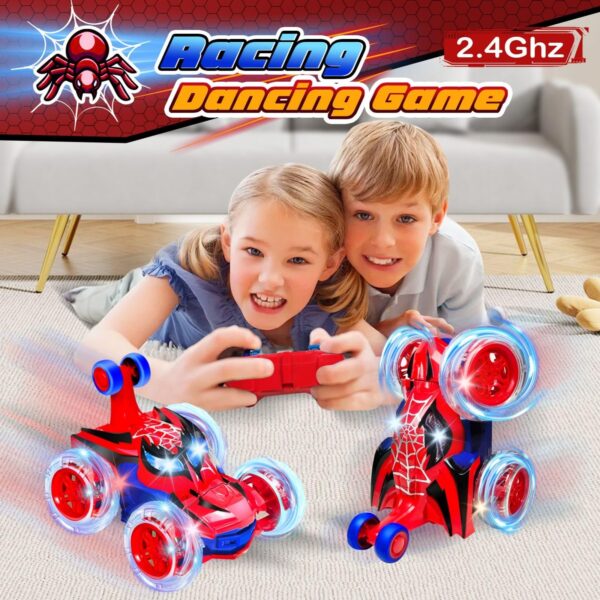 E126X3043_1777935044274_5 Carro Telecomandado Spider Monster Stunt 360° com Luzes LED - Vermelho