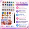 Kit Decoração de Unhas com Cristais e Pedrarias Multicor