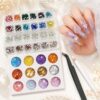 Kit Decoração de Unhas com Cristais e Pedrarias Multicor