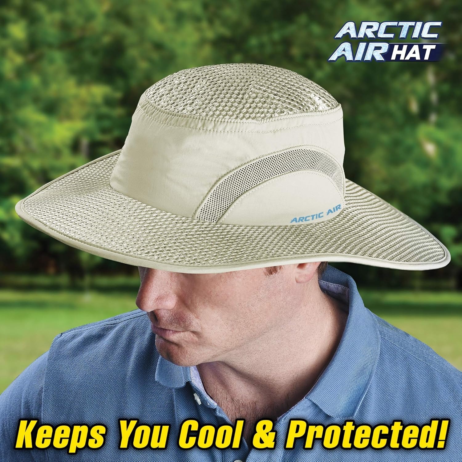 Chapéu de Sol Refrigeração Evaporativa e Proteção UV Arctic Air Arctic Hat