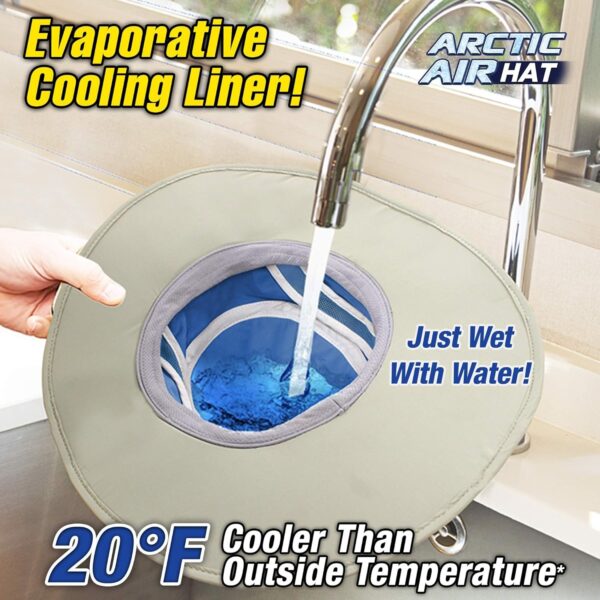 Chapéu de Sol Refrigeração Evaporativa e Proteção UV Arctic Air Arctic Hat