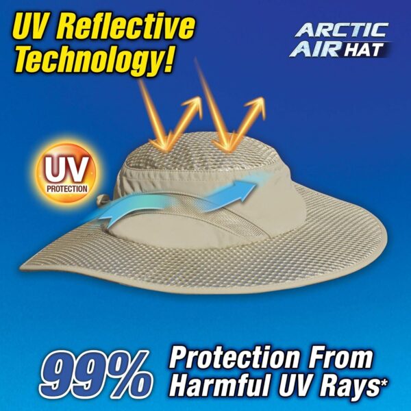 Chapéu de Sol Refrigeração Evaporativa e Proteção UV Arctic Air Arctic Hat