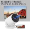 Mini Projetor Inteligente HY300 Android 13 Suporte 4K WiFi 6 BT5.0 - Branco