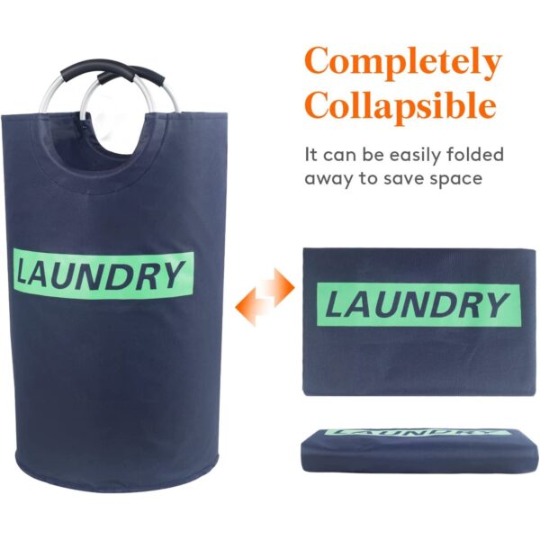 E126X3608_1779144025050_1 (2 Uni.) Cesto de Roupa Suja Dobrável 82L Tecido Oxford Resistente Lifewit Pegas EVA 38x64 cm