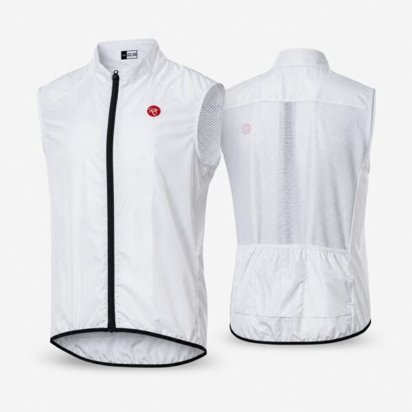 (XXL) Colete RH sem Mangas com Fecho Zip - Branco