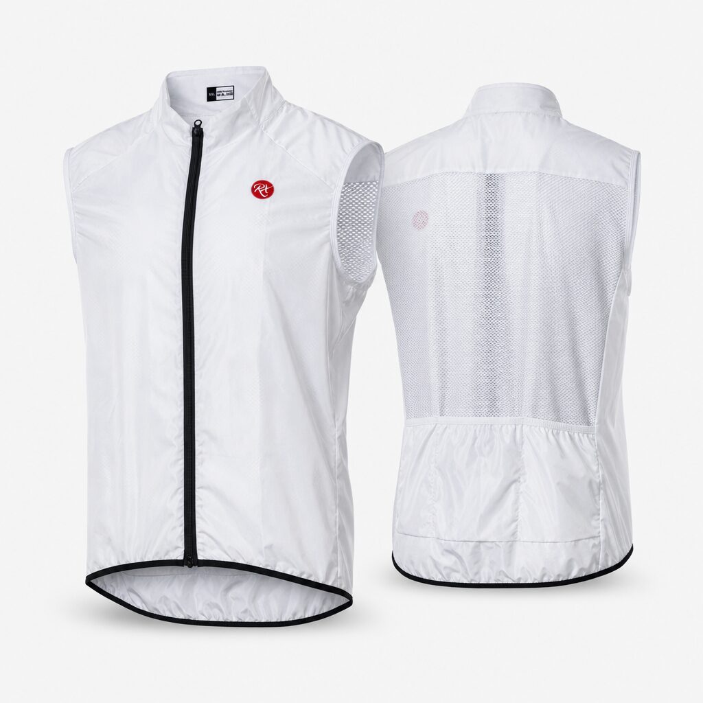 (XXL) Colete RH sem Mangas com Fecho Zip - Branco
