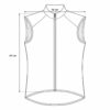 (XXL) Colete RH sem Mangas com Fecho Zip - Branco