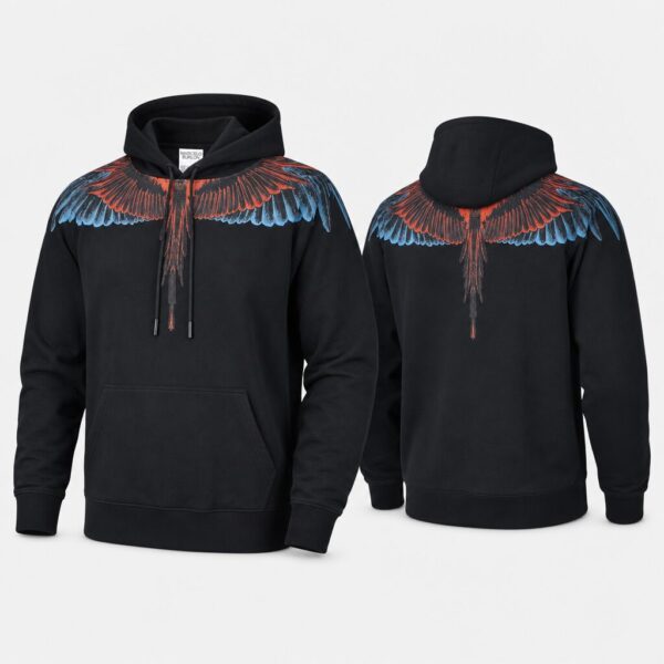 E126X3808_cover_1783105005681 (M) Hoodie de Luxo Burlon com Estampa de Asas - Preto