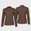 (S) Camisola de Manga Comprida com Gola Alta - Cinza