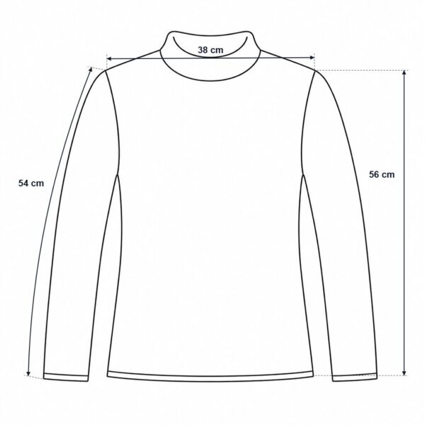 (S) Camisola de Manga Comprida com Gola Alta - Cinza