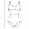 (L) Body com Alças Ajustáveis Elástico - Castanho