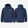 (XXL) Casaco Outdoor Norway com Capuz e Fecho Zip - Azul