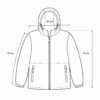 (XXL) Casaco Outdoor Norway com Capuz e Fecho Zip - Azul