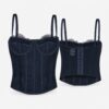 E126X3823_cover_1783161548439 (XS) Top Corset com Renda - Preto