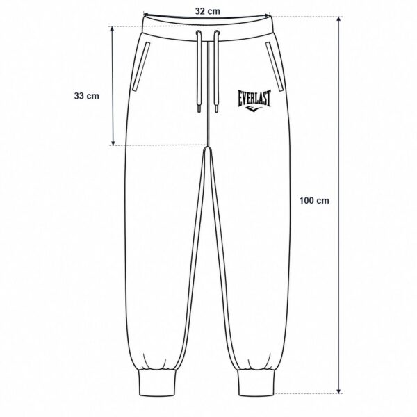 (S) Calças de Treino Everlast com Logótipo - Azul