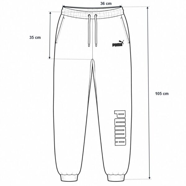 (XL) Calças de Treino PUAIA com Cordão e Logótipo - Cinza