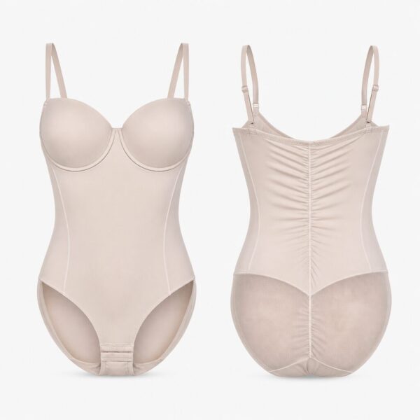 (L) Body com Alças Ajustáveis - Bege